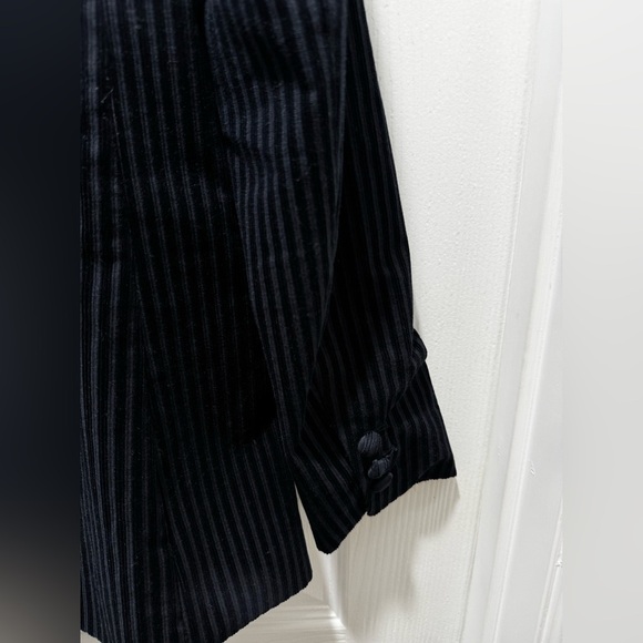 FRAME Fine Variegated One-Button Blazer Jacket 2 - Picture 6 of 9